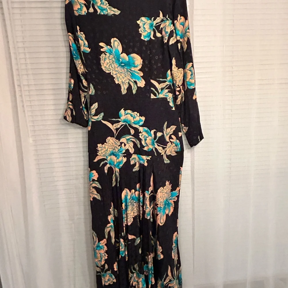 Sandro Paris Floral Tie-Front Dress - Picture 4 of 7